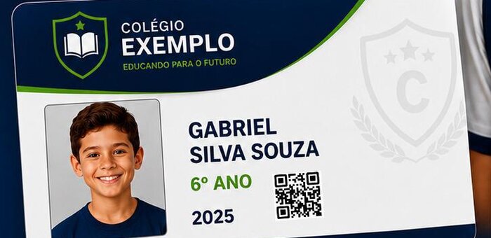 Carteirinha estudantil em PVC